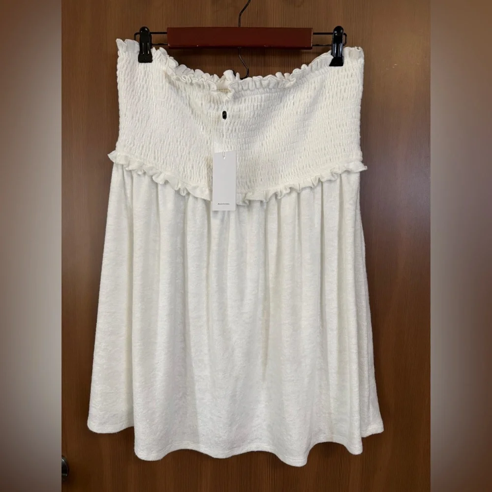 NWT- Lovers & Friends White Strapless NIKKI MINI DRESS Size: XL